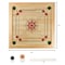 Toy Time Carrom Board Game Classic Strike and Pocket Table Game with Cue Sticks, Coins, Queen for Adults/Kids 431560MRK - alternate 3